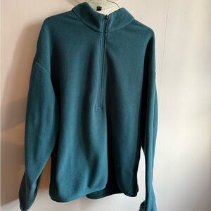 lululemon athletica Men's Teal Zip-Up Sweater